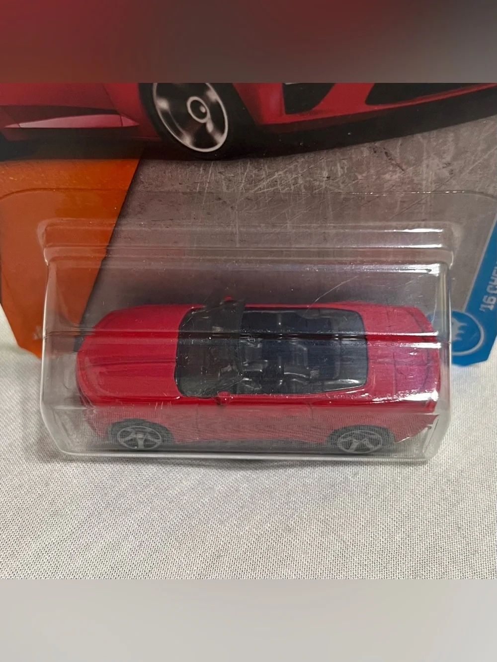 Matchbox Red ‘16 Chevy Camaro Convertible Toy Car with Metal Parts